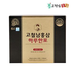 고철남홍삼 짜먹는 전체식 홍삼스틱 하루한포 10ml x 30포