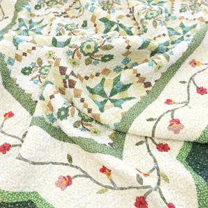 목화솜 면혼방 모티브 침대패드 워싱스프레드 거실러그 카페트  160x210cm