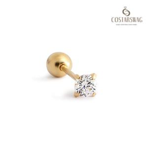 [코스타스웨그]14K골드 피어싱(한쪽) T-ROUND3Q