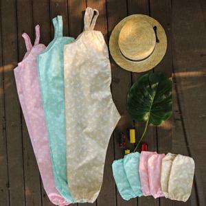 나와니스 new 멜빵형 유아 방수 놀이복 + 토시 세트