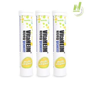 비타하임 발포 멀티비타민 20정 3통(60일분)