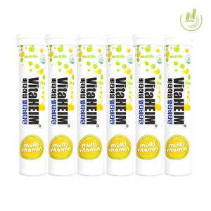 비타하임 발포 멀티비타민 20정 6통(120일분)