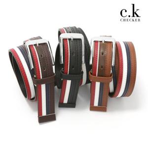 [CHECKER]남성 캐주얼벨트 캐쥬얼벨트 삼색벨트 남자벨트 CK-113