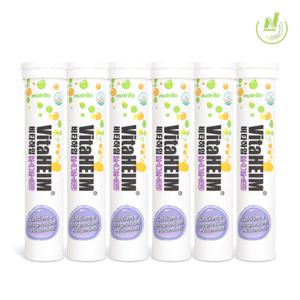 비타하임 발포 칼슘 마그네슘 비타민D 15정 6통