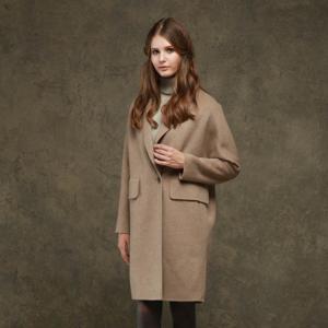 티나블러썸 핸드메이드 울 캐시미어 투포켓 롱코트 17T9012