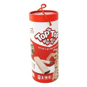 [코리아보드게임즈] 탑탑 TOPTOP 원통 나무블럭 쌓기