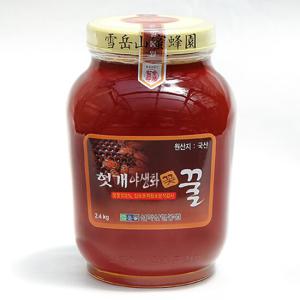 [설악산허니팜] 헛개야생화꿀 2.4kg  꽃꿀100%