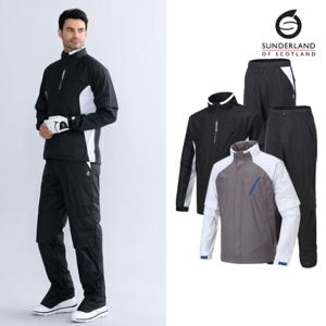 선덜랜드 남성 배색 골프비옷 상하의세트 - 16811RW01