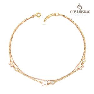 [코스타스웨그]14K발찌 골드정품 스텔라발찌