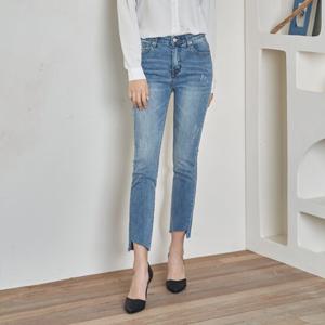 [진마니아] 포인트 사선컷팅 매치 밴딩 스판 일자진