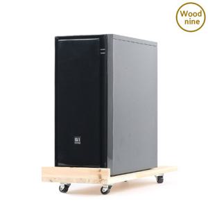 우드나인 원목 삼나무 PC 본체받침대