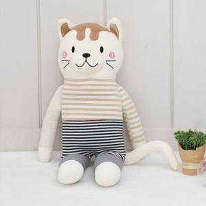 자연생각 오가닉 야옹이 애착인형(대형)