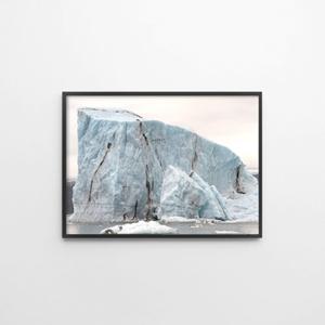 [라이크리빙] 빙하 사진 거실 벽 인테리어 액자 포스터_30x40cm