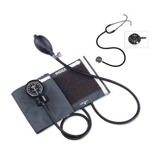 스피리트 수동식 메타 혈압계 CK-110 아네로이드방식 + 일본 산케이 양면 청진기 세트 병원용 실습용 간호사용