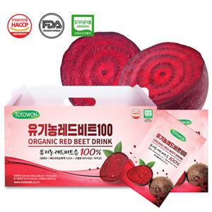 유기농 레드비트즙 140포 80ml*35포*4박스