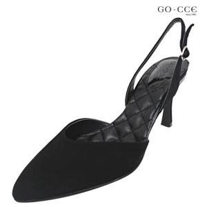 [고세]여성 슬링백 GRS2809 스웨이드블랙 8cm