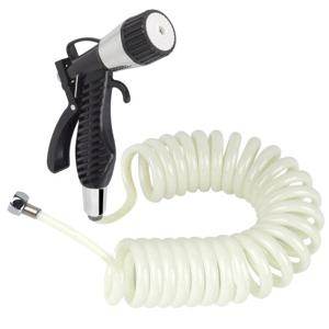 스프레이건 코일호스화이트5M세트/세차호스 물분사기