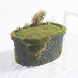 [2+1] 리얼타원이끼화분o 21x10cm 조화 인테리어 장식 소품 만들기 DIY