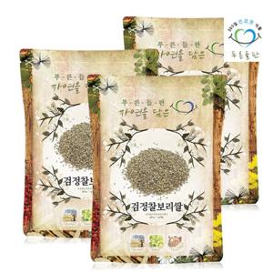 푸른들판 국산 검정 찰보리쌀 1.5kgx3 검은보리 흑보리 블랙보리