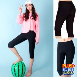 1stclo 빅사이즈 여성 썸머 7부 워터레깅스 ~2XL