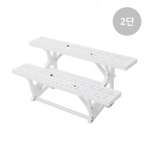 마이플랜트 화분받침대 정리대 선반 플라스틱 진열대 2단