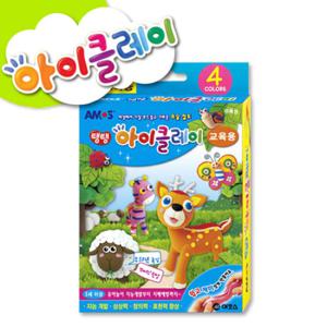 아모스 아이클레이 교육용4색세트/탱탱아이클레이/칼라점토/컬러