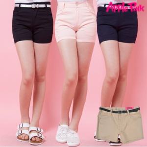 [애플핑크][애플핑크] 2부 면스판 컬러 벨트 팬츠 (APP0M401GS)