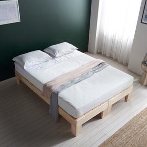 나무뜰 숲 편백나무 평상형 원목 침대 프레임 Q GM295C (착불)
