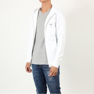 메종키츠네 트리컬러 남성 집업자켓 AM00304KM0001 화이트 Trico