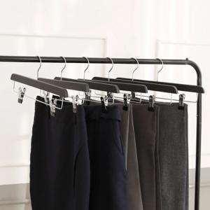 [홈앤하우스]원목 치마바지걸이 블랙 20P