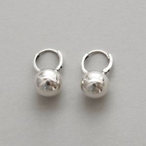 제이로렌 91M02555 베이직 볼 실버 링귀걸이(대)