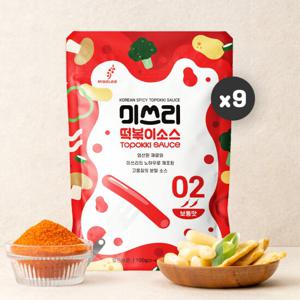 미쓰리 떡볶이소스 2단계 보통맛 100gx9개