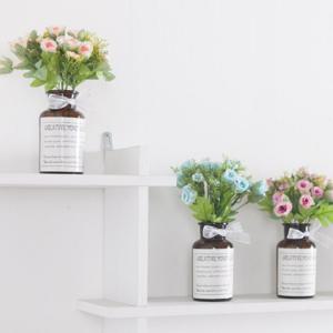 썸봉석류꽃화병 set 22cm (5컬러) 조화 화분 인테리어