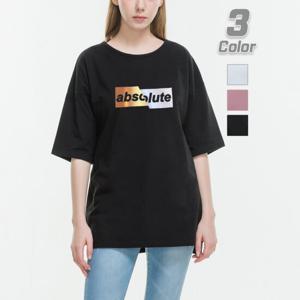 [진마니아] 앱솔루트 옆트임 루즈핏 반팔티 빅사이즈 티셔츠