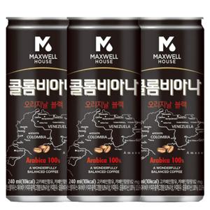 동서 맥스웰 콜롬비아나오리지날블랙 240ml x 30캔