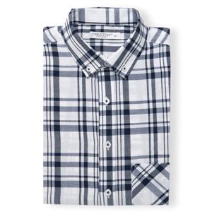 크리스챤 체크 긴팔 와이셔츠 CKST4430