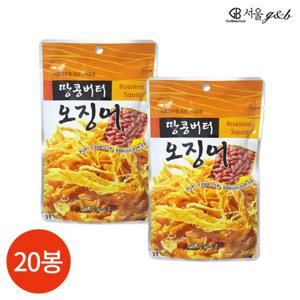 서울지앤비 땅콩버터 오징어 18g x 20봉