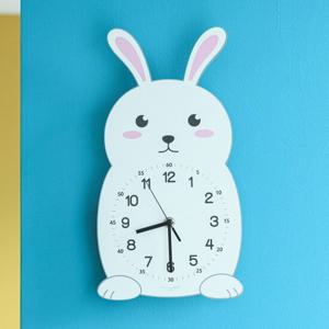 무소음 토끼 교육용벽시계 OT878RABBIT