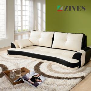 [지베스] 베로나 3인용 인조가죽 좌식소파