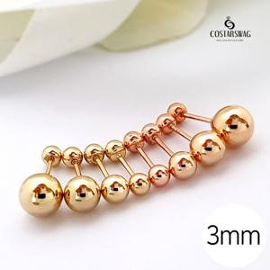 [코스타스웨그]14k귀걸이 골드볼 피어싱 3mm