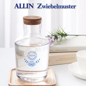 ALLIN 알린 쯔비벨블루 북유럽풍 디켄터 유리와인쥬스물병 850ML