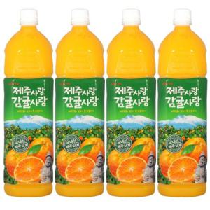 롯데 델몬트 제주사랑 감귤사랑 1.5L x4펫 낱개