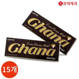 롯데 가나 초콜릿 마일드 34g x 15개
