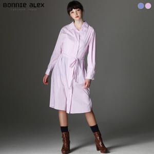 [보니알렉스] 펜지 셔츠 스트라이프 원피스