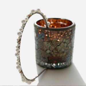 제이로렌 01H0191 엘프 코튼펄 진주 헤어밴드