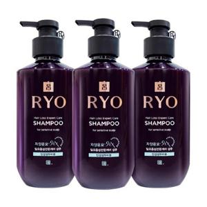 려 자양윤모 민감성 두피용 샴푸 400ml 3개묶음