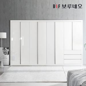 보루네오 샤인3단서랍 여닫이 붙박이장 30cm 9자 10자 11자 12자