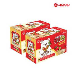 [서울우유] 홍삼츄츄 사과 배 100ml 20팩