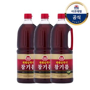 [사조대림] 해표 재래압착식참기름1.8L x3개