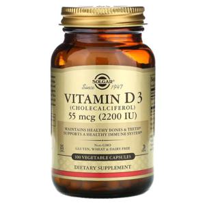Solgar 솔가 비타민D3 2200IU 콜레칼시페롤 55mcg 100베지캡슐